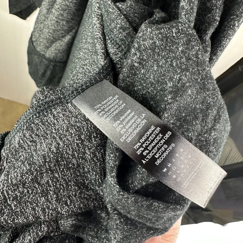 White House Black Market Gray Cowl Neck Poncho Size M/L‎